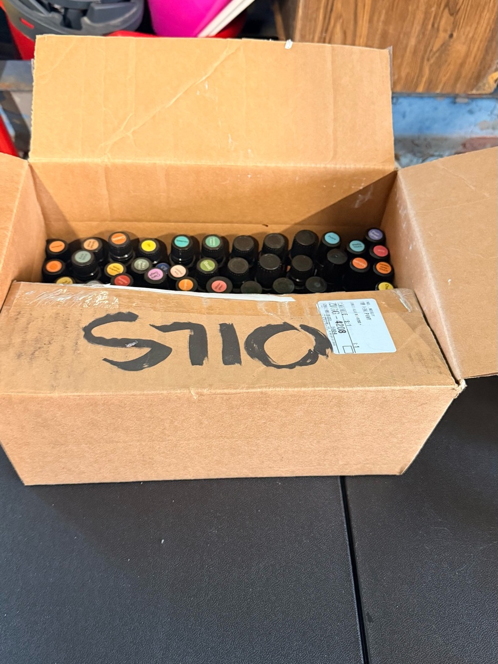 Doterra Essential Oil Bottles with Multicolored Caps